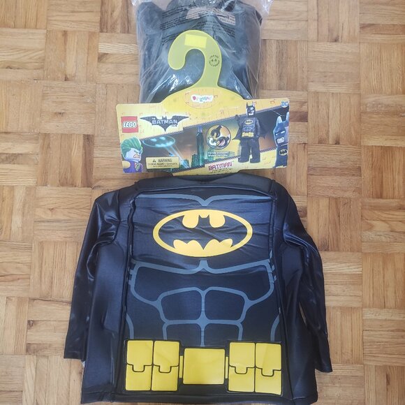 Kid's Lego Batman Costume Size 4-6 - Picture 1 of 5